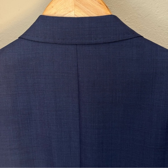 TED BAKER Endurance Jay Modern Fit Wool Blazer Blue 2 Button Size 40 Short - Picture 11 of 15